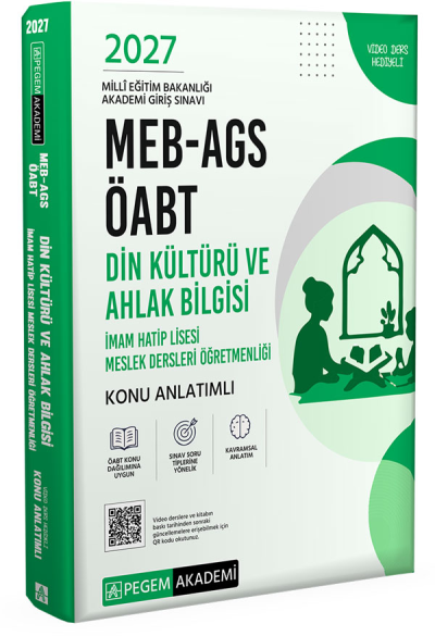 2027 MEB-AGS ÖABT Din Kültürü ve Ahlak Bilgisi Öğretmenliği Konu Anlatımlı Pegem Akademi Yayıncılık Vivo Fotokopi Merkezi