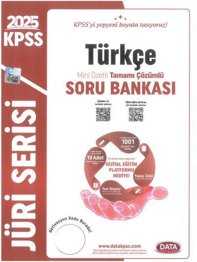 2025 KPSS Türkçe Jüri Serisi Mini Özetli Tamamı Çözümlü Soru Bankası Data Yayınları Vivo Fotokopi Merkezi