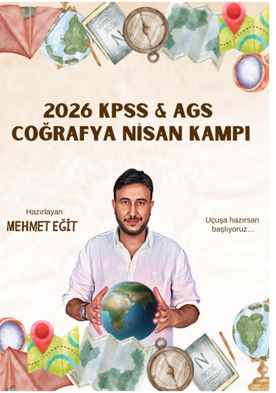 2026 KPSS AGS Coğrafya Nisan Kampı Mehmet Eğit Vivo Fotokopi Merkezi