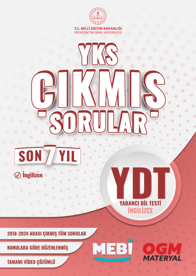 YDT Çıkmış Sorular Son 7 Yıl 2018-2024 MEBİ Vivo Fotokopi Merkezi