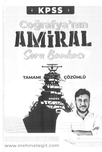 KPSS NIN COĞRAFYA'NIN AMİRAL SORU BANKASI ÇÖZÜMLÜ MEHMET EĞİT Vivo Fotokopi Merkezi