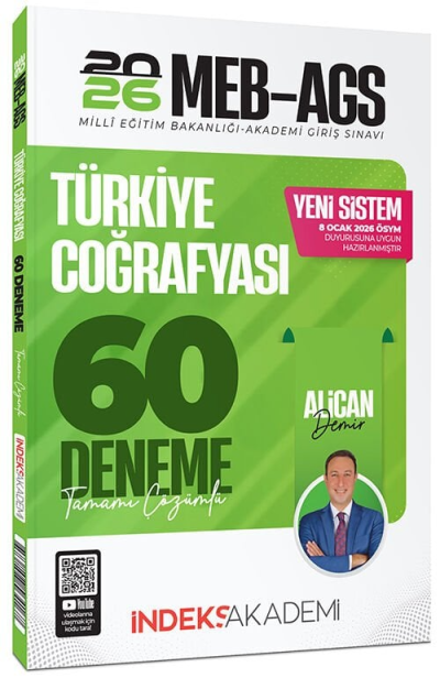 2026 MEB-AGS Türkiye Coğrafyası 60 Deneme Çözümlü İndeks Akademi Yayıncılık Vivo Fotokopi Merkezi
