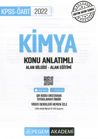 KİMYA KONU ANLATIMLI ALAN BİLGİSİ- ALAN EĞİTİMİ Vivo Fotokopi Merkezi