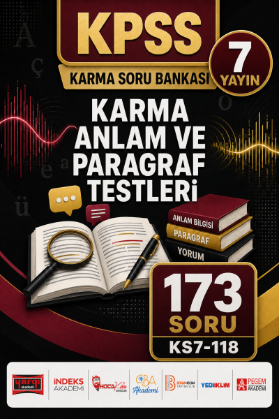 Karma Anlam ve Paragraf Testleri 7 Yayın 173 Soru Vivo Fotokopi Merkezi