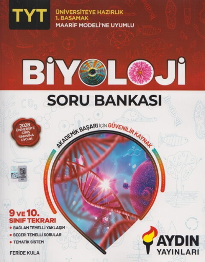 TYT Biyoloji Maarif Model 1. Basamak Soru Bankası Aydın Yayınları Vivo Fotokopi Merkezi