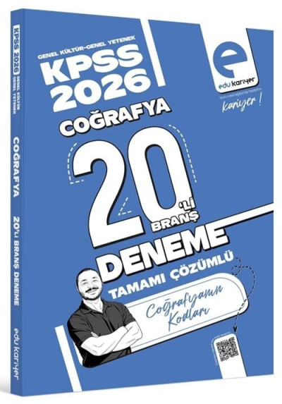 KPSS Coğrafyanın Kodları 20 Deneme Çözümlü EDU Kariyer Vivo Fotokopi Merkezi