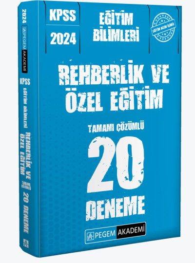2024 KPSS Eğitim Bilimleri Rehberlik ve Özel Eğitim 20 Deneme Vivo Fotokopi Merkezi