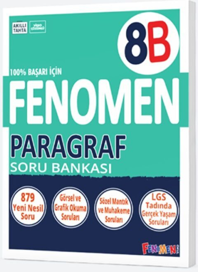 8. Sınıf Fenomen Paragraf B Soru Bankası Fenomen Kitap Vivo Fotokopi Merkezi