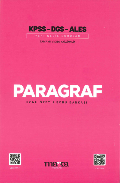 PARAGRAF KONU ÖZETLİ SORU BANKASI Vivo Fotokopi Merkezi