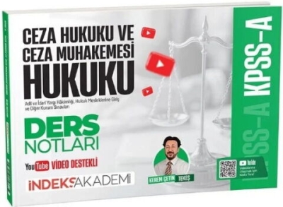 KPSS A Grubu Ceza Hukuku ve Ceza Muhakemesi Hukuku Video Ders Notları Kerem Çetin Tekeş İndeks Akademi Yayıncılık Vivo Fotokopi Merkezi