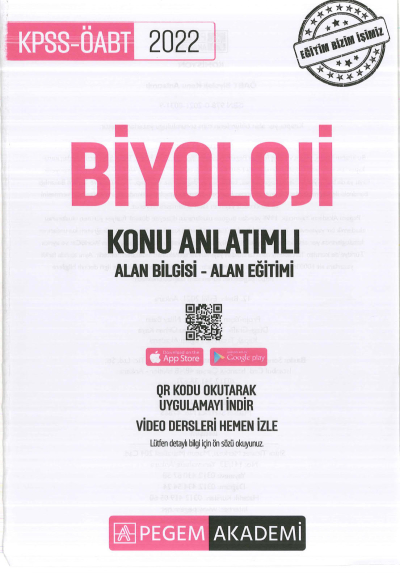 BİYOLOJİ KONU ANLATIMI ALAN BİLGİSİ - ALAN EĞİTİMİ Vivo Fotokopi Merkezi