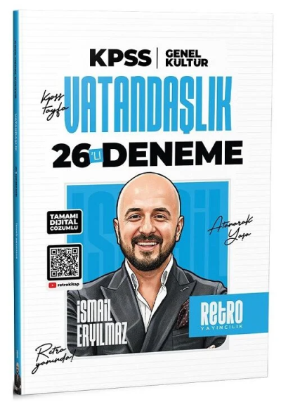 2026 KPSS Genel Kültür Vatandaşlık 26'lı Deneme Retro Yayıncılık Vivo Fotokopi Merkezi