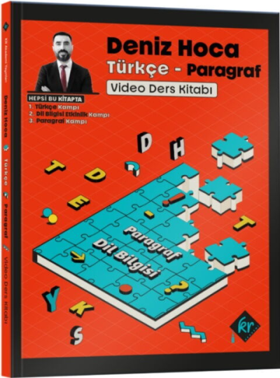 Deniz Hoca Tüm Sınavlar İçin Türkçe Video Ders Kitabı KR Akademi Yayınları Vivo Fotokopi Merkezi