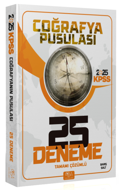 2025 KPSS Coğrafya Pusulası Tamamı Çözümlü 25 Deneme CBA Akademi Vivo Fotokopi Merkezi