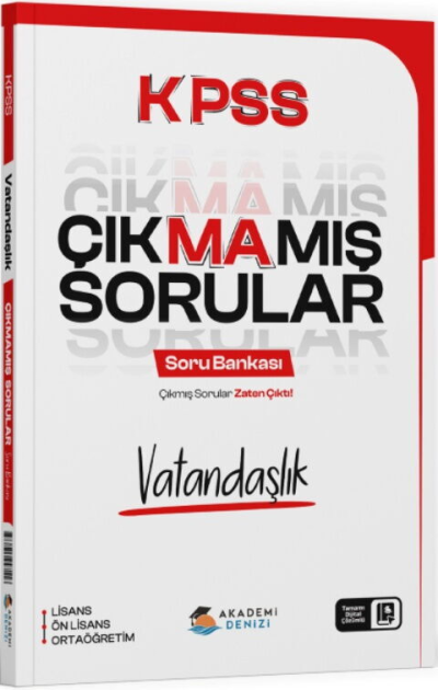 KPSS Vatandaşlık Çıkmamış Sorular Soru Bankası Akademi Denizi Vivo Fotokopi Merkezi