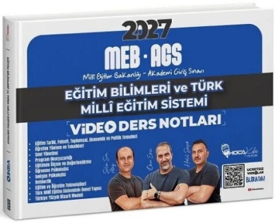 MEB-AGS Eğitim Bilimleri ve Türk Milli Eğitim Sistemi Video Ders Notları - Ömer Ekici Hoca Kafası Yayınları Vivo Fotokopi Merkezi