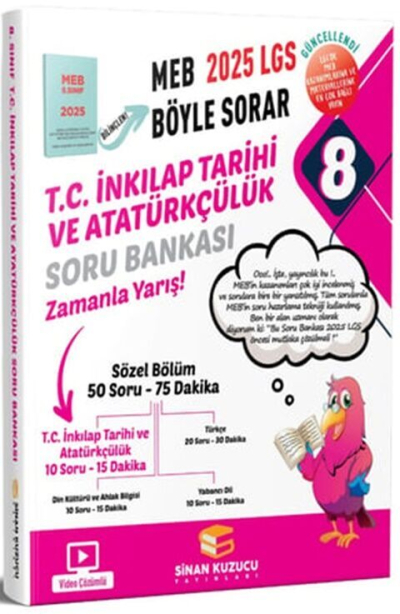 8. Sınıf LGS T.C. İnkılap Tarihi ve Atatürkçülük Soru Bankası Sinan Kuzucu Vivo Fotokopi Merkezi