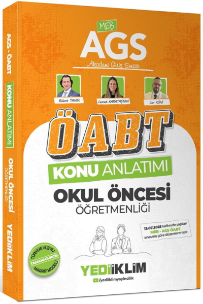 2026 MEB AGS ÖABT Okul Öncesi Öğretmenliği Konu Anlatımı Yediiklim Yayınları Vivo Fotokopi Merkezi