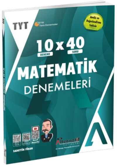 Alternatif Yayınları TYT Matematik 10 x 40 Branş Denemeleri Vivo Fotokopi Merkezi