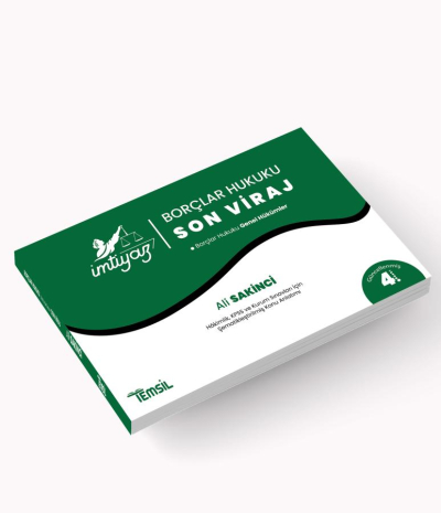 İmtiyaz Borçlar Hukuku 'Son Viraj' Genel Hükümler Ali Sakinci Ağustos 2024 Vivo Fotokopi Merkezi