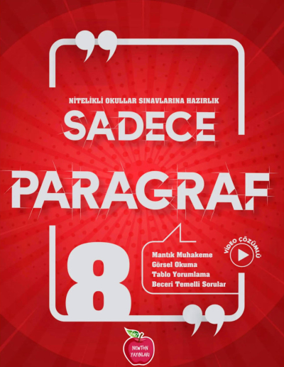 8.Sınıf LGS Sadece Paragraf Soru Bankası Newton Yayınları Vivo Fotokopi Merkezi