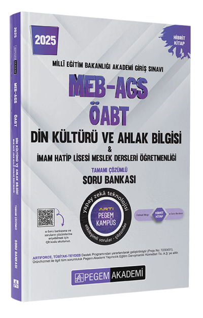 2025 MEB-AGS-ÖABT Din Kültürü ve Ahlak Bilgisi-İmam Hatip Lisesi Mes. Lisesi Tam. Çöz. Soru Bankası Pegem Yayınları Vivo Fotokopi Merkezi