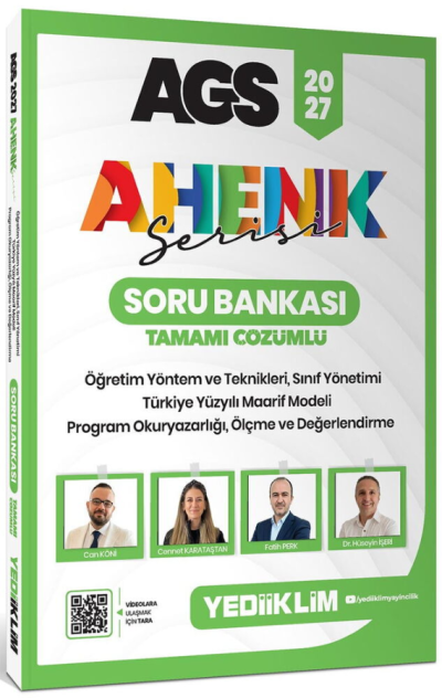 2027 MEB AGS Eğitim Bilimleri Ahenk Serisi ÖYT Sınıf Yönetimi Program Okuryazarlığı Ölçme Soru Bankası Yediiklim Yayınları Vivo Fotokopi Merkezi
