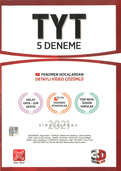TYT 5'li Paket Deneme Vivo Fotokopi Merkezi