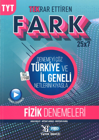 TYT Fizik Fark 25 x 7 Tekrar Ettiren Denemeleri Vivo Fotokopi Merkezi