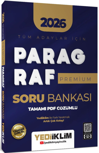 2026 Tüm Adaylar İçin Paragraf Premium Serisi Tamamı PDF Çözümlü Soru Bankası Yediiklim Yayınları Vivo Fotokopi Merkezi