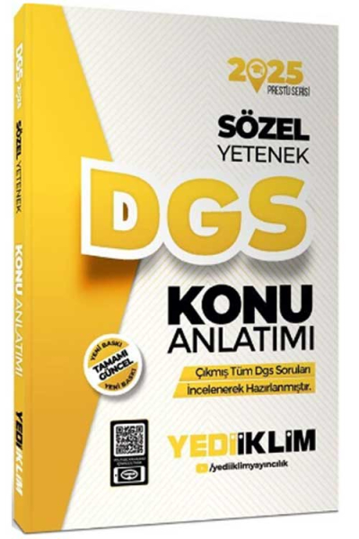 2025 DGS Sözel Yetenek Konu Anlatımı Yediiklim Yayınları Vivo Fotokopi Merkezi