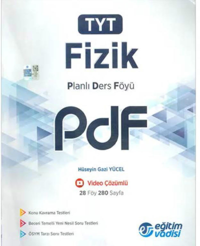 TYT Fizik Planlı Ders Föyü PDF Eğitim Vadisi Yayınları Vivo Fotokopi Merkezi