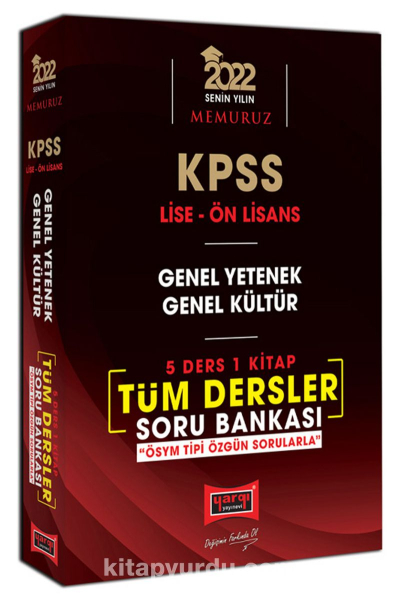 KPSS Lise Ön Lisans GY GK 5 Ders 1 Kitap Tüm Dersler Soru Bankası