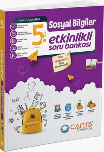 5. Sınıf Sosyal Bilgiler Etkinlikli Kazanım Soru Bankası Çanta Yayınları Vivo Fotokopi Merkezi
