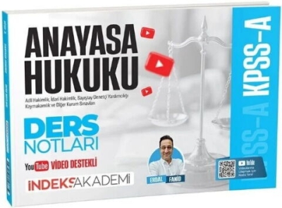 KPSS A Grubu Anayasa Hukuku Video Ders Notları Erdal Fanid İndeks Akademi Yayıncılık Vivo Fotokopi Merkezi