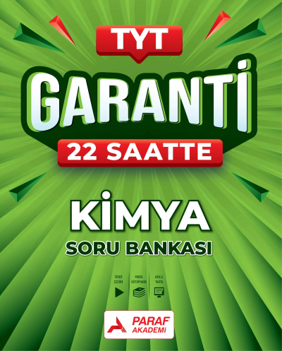 TYT Kimya Garanti 22 Saatte Soru Bankası Paraf Akademi Vivo Fotokopi Merkezi