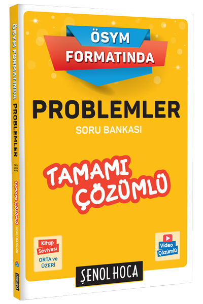 ÖSYM Formatında Problemler Tamamı Çözümlü Soru Bankası Şenol Hoca Vivo Fotokopi Merkezi
