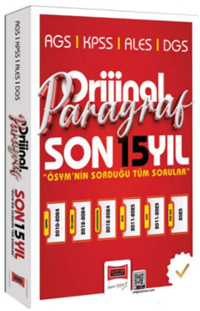 2026 KPSS AGS ALES DGS Orijinal Paragraf 15 Yıl Çıkmış Sorular Yargı Yayınları Vivo Fotokopi Merkezi