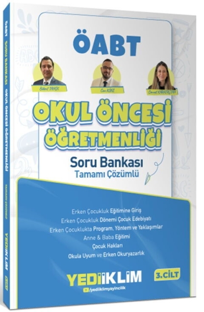 MEB AGS ÖABT Okul Öncesi Öğretmenliği Tamamı Çözümlü Soru Bankası Cilt 3 Yediiklim Yayınları Vivo Fotokopi Merkezi