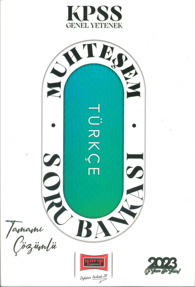 MUHTELEM TÜRKÇE TAMAMI ÇÖZÜMLÜ SORU BANKASI