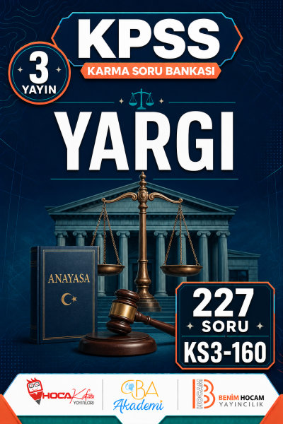 Yargı 3 Yayın 227 Soru (Benim Hocam - CBA - Hoca Kafası Yayınları) Vivo Fotokopi Merkezi