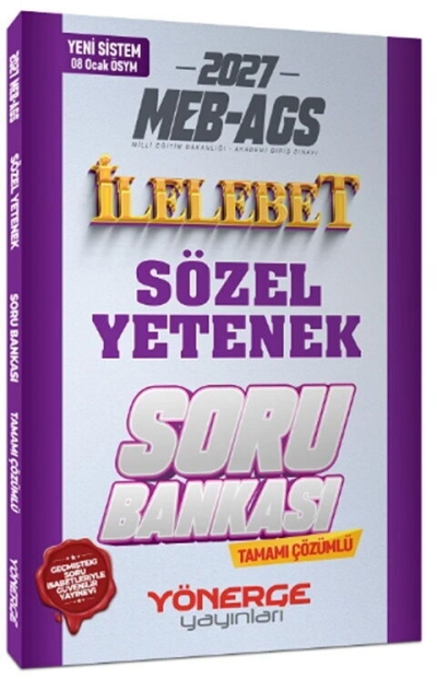 MEB-AGS Sözel Yetenek İlelebet Soru Bankası Çözümlü Yönerge Yayınları Vivo Fotokopi Merkezi
