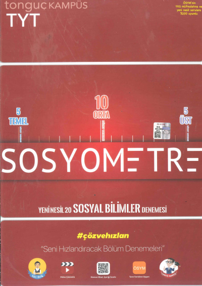 TYT Sosyometre 20 li Deneme Vivo Fotokopi Merkezi