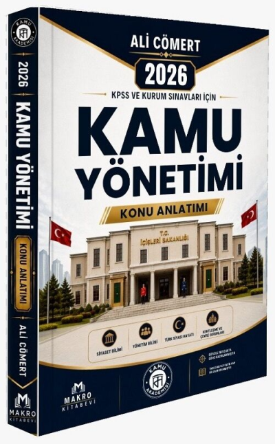 2026 KPSS Kaymakamlık Kamu Yönetimi Konu Anlatımı Ali Cömert Makro Kitabevi Vivo Fotokopi Merkezi