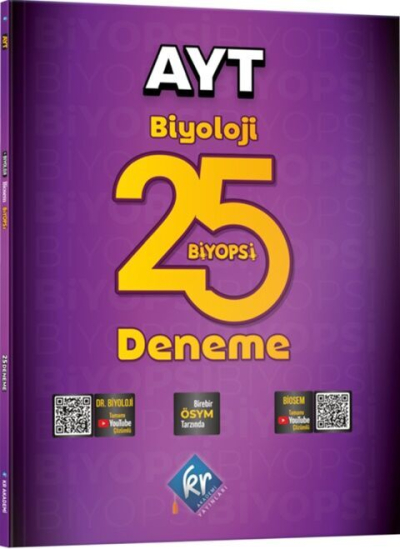 Dr. Biyoloji & Biosem AYT Biyoloji Biyopsi 25 Biyoloji Deneme KR Akademi Yayınları