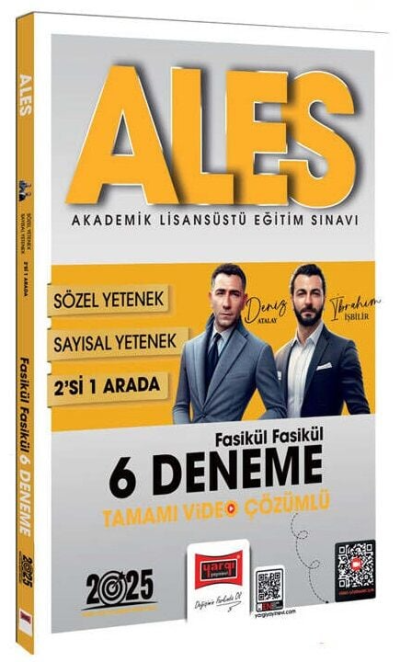 2025 ALES Sayısal-Sözel 2'si Bir Arada Fasikül Fasikül 6 Deneme Tamamı Video Çözümlü Yargı Yayınları Vivo Fotokopi Merkezi