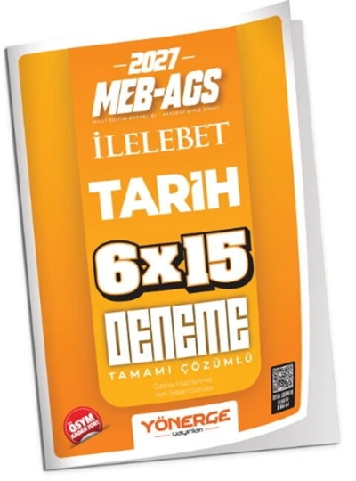 MEB-AGS Tarih İLELEBET 6x15 Deneme Çözümlü Yönerge Yayınları Vivo Fotokopi Merkezi