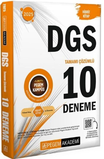 2025 DGS 10 Deneme Pegem Yayınları Vivo Fotokopi Merkezi