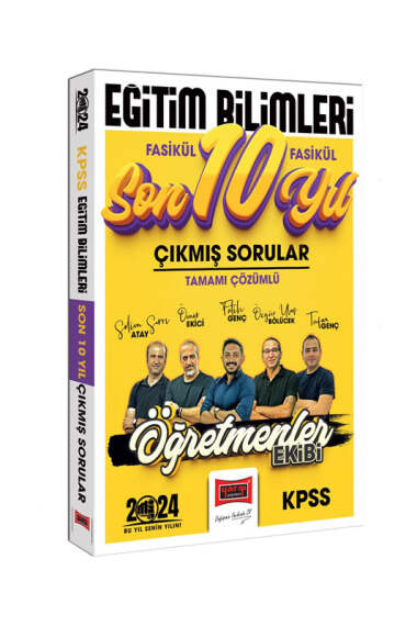 2024 KPSS Eğitim Bilimleri Öğretmenler Ekibi Tamamı Çözümlü Fasikül Fasikül Çıkmış Sorular Son 10 Yıl Vivo Fotokopi Merkezi