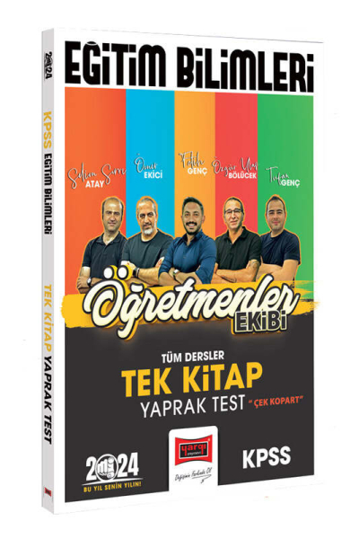 2024 KPSS Eğitim Bilimleri Öğretmenler Ekibi Tek Kitap Tüm Dersler Yaprak Test Vivo Fotokopi Merkezi